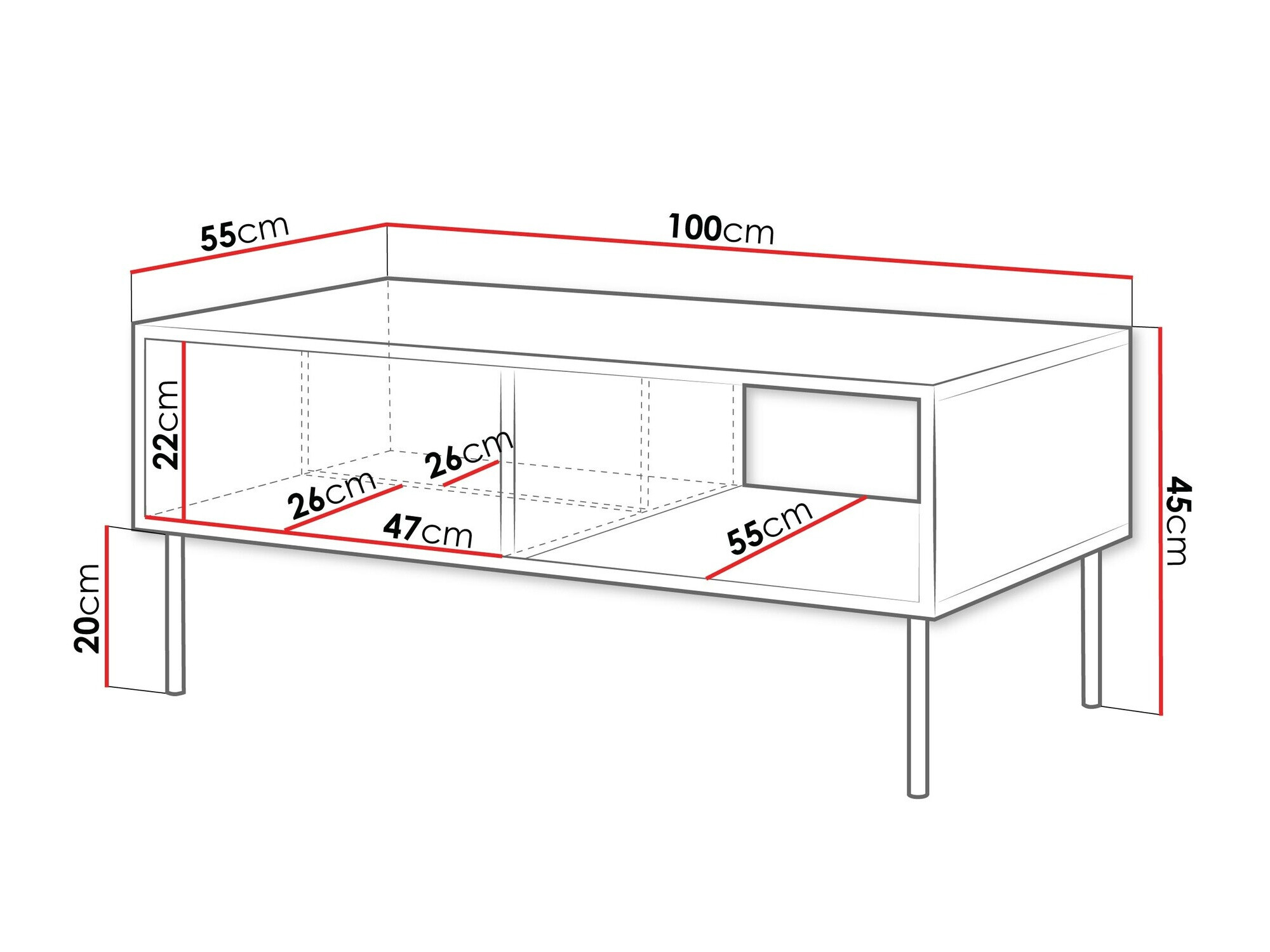 Diivanilaud Flosoru 103 (Must)