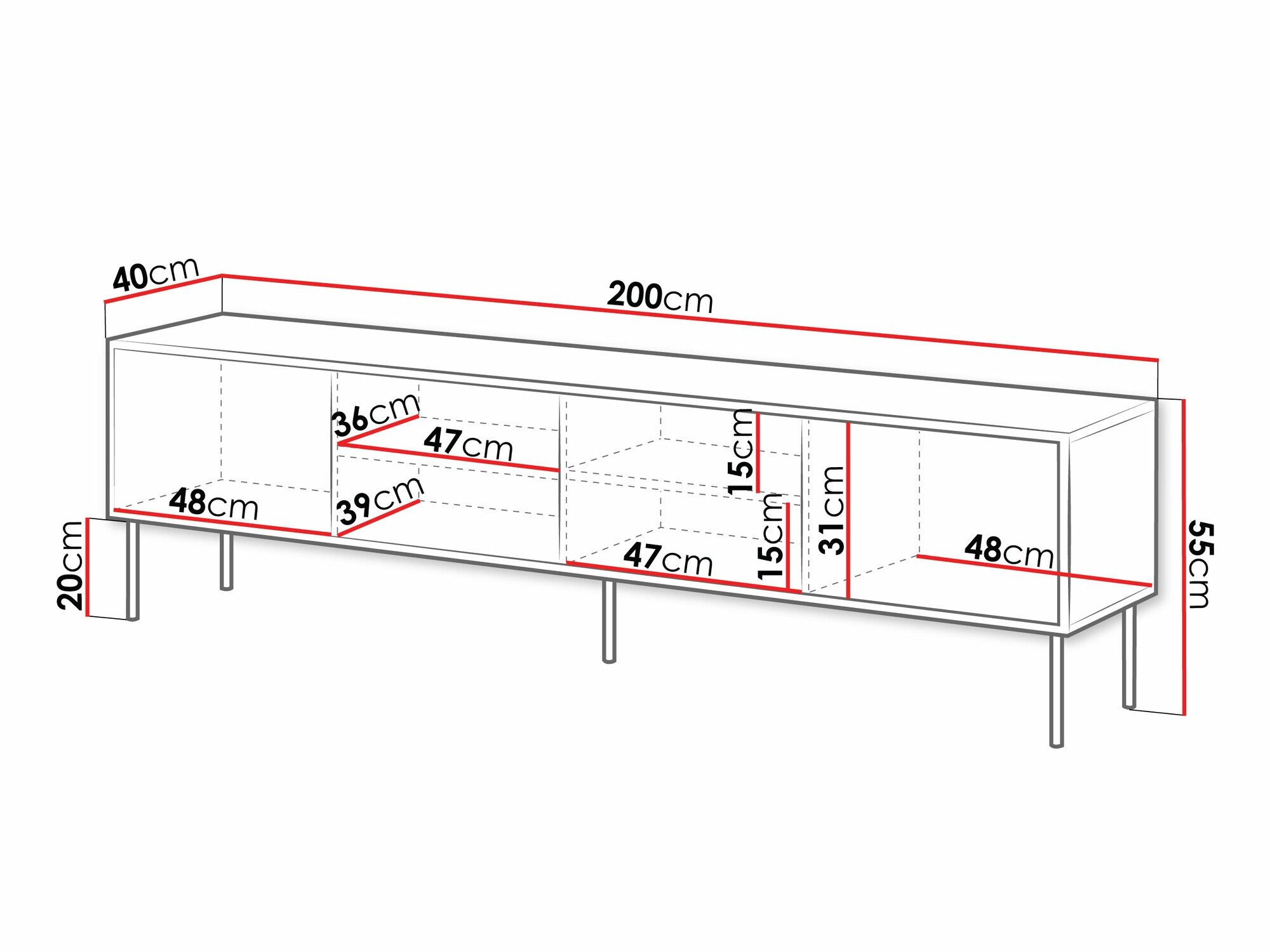 TV-alus Flosoru 105 (Must)