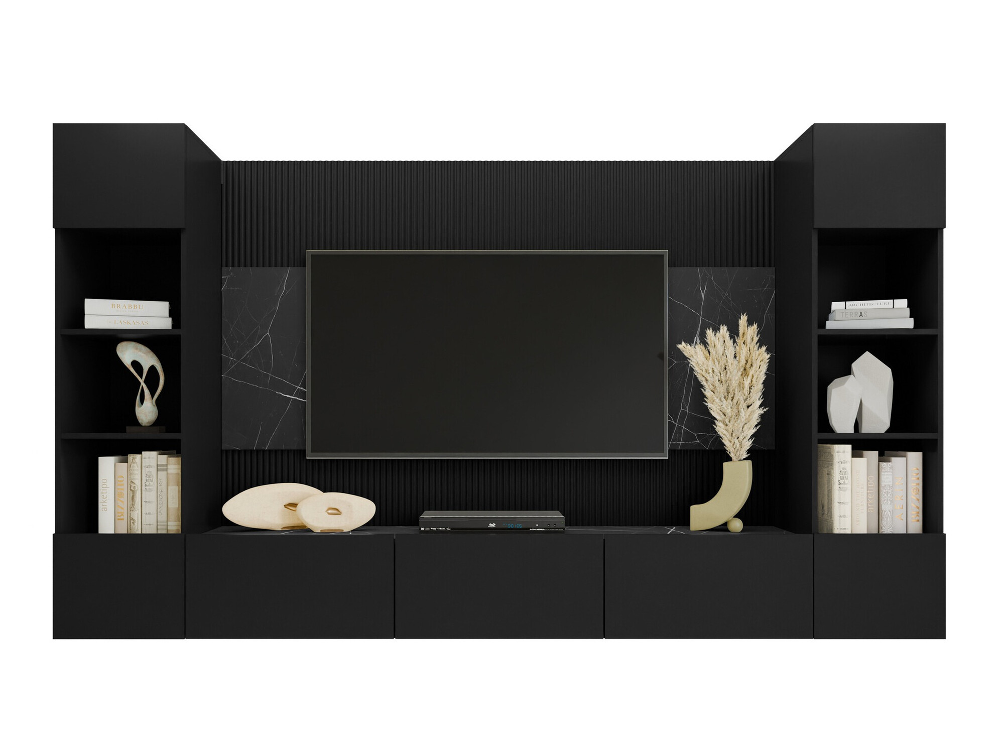 Elutoa komplekt Comfivo Salix I (Must + Must marmor)
