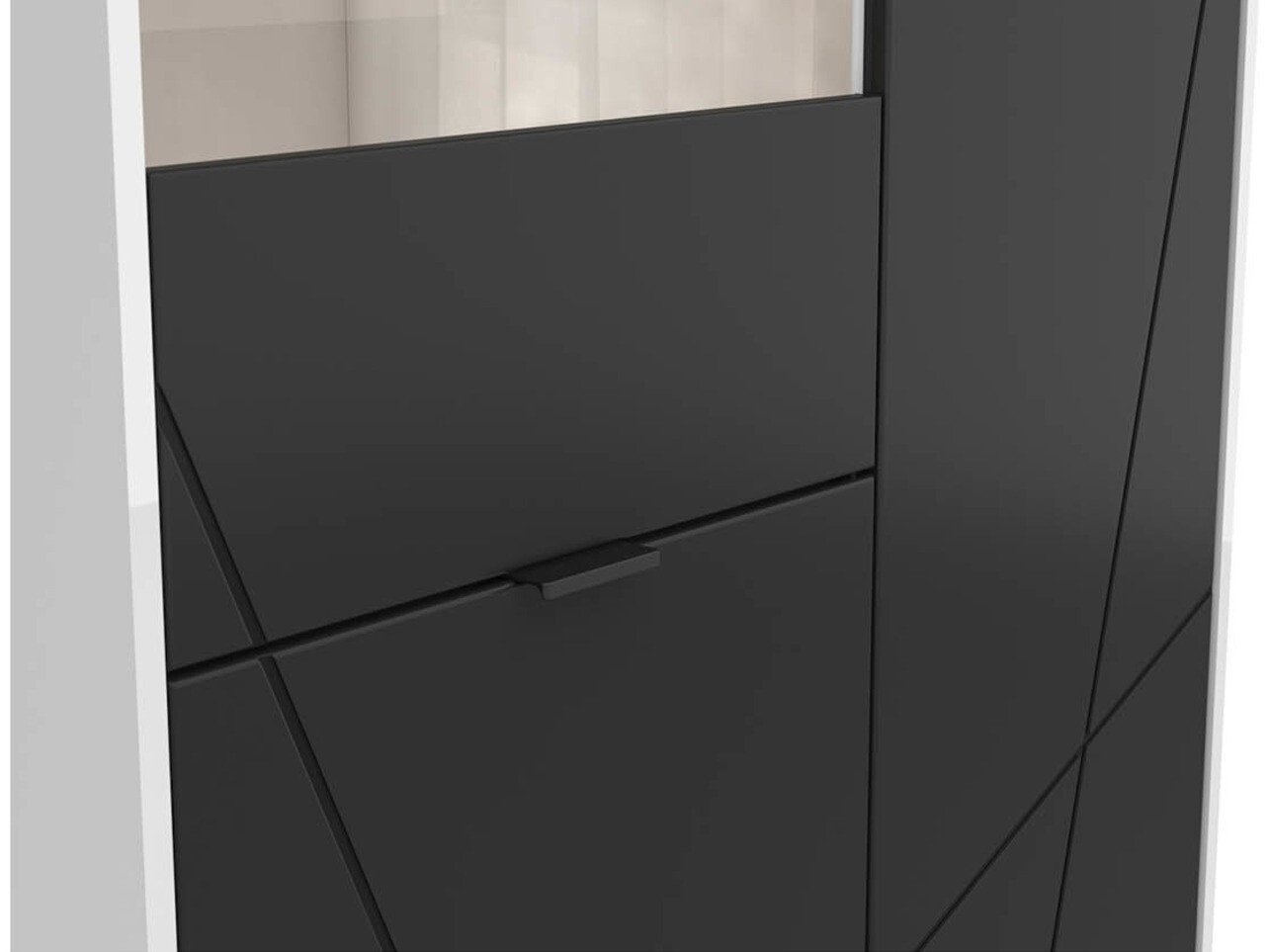 Riiul Fivale 103 (Läikiv valge + Matt must)