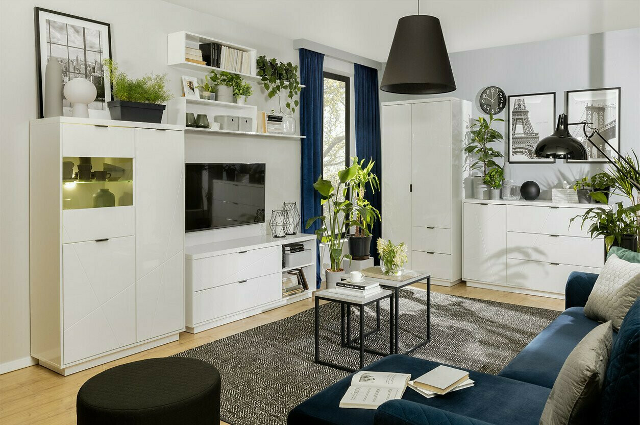 Riiul Fivale 103 (Läikiv valge + Valge)