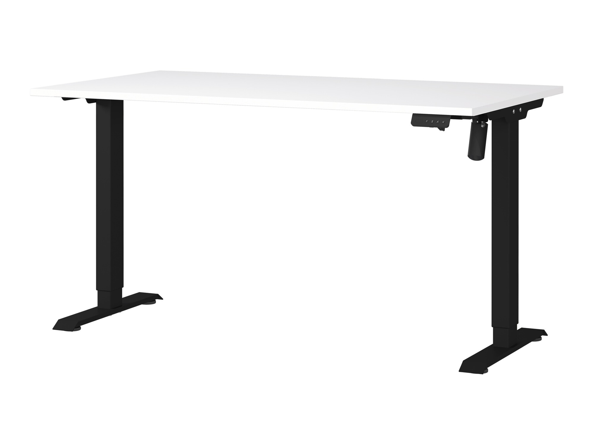Reguleeritava kõrgusega töölaud Lartesi 117 (Valge + Must)