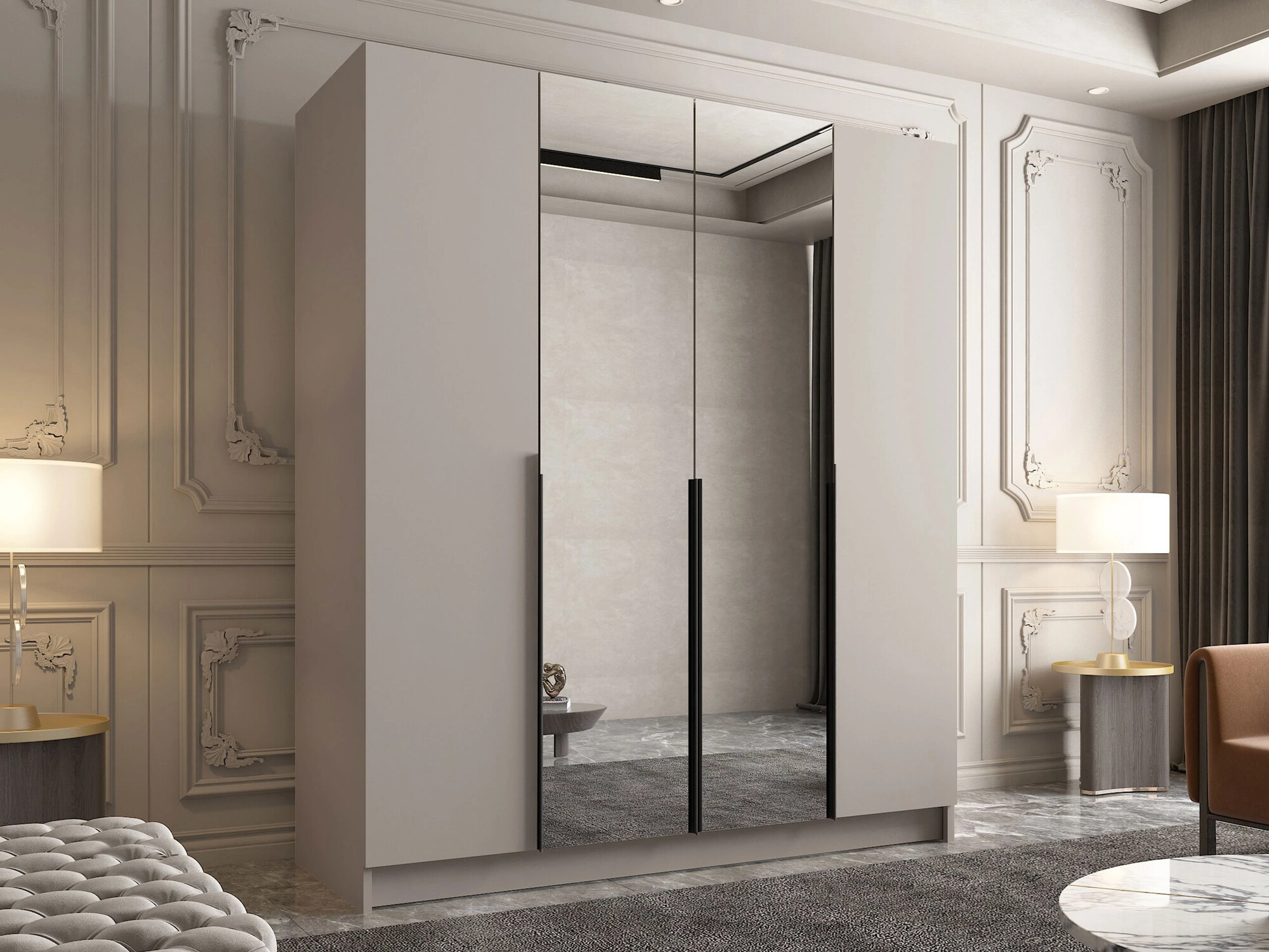 Riidekapp Closico 191 (Kašmiir + Must)