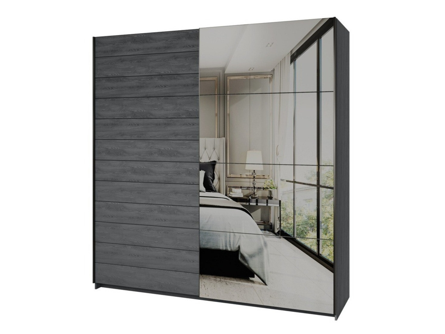 Riidekapp Levruvu 105 (Hall tamm + Must)