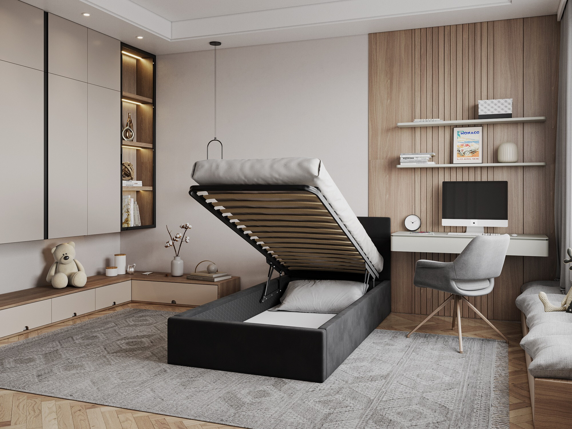 Voodi Fairfield 107 (Must)