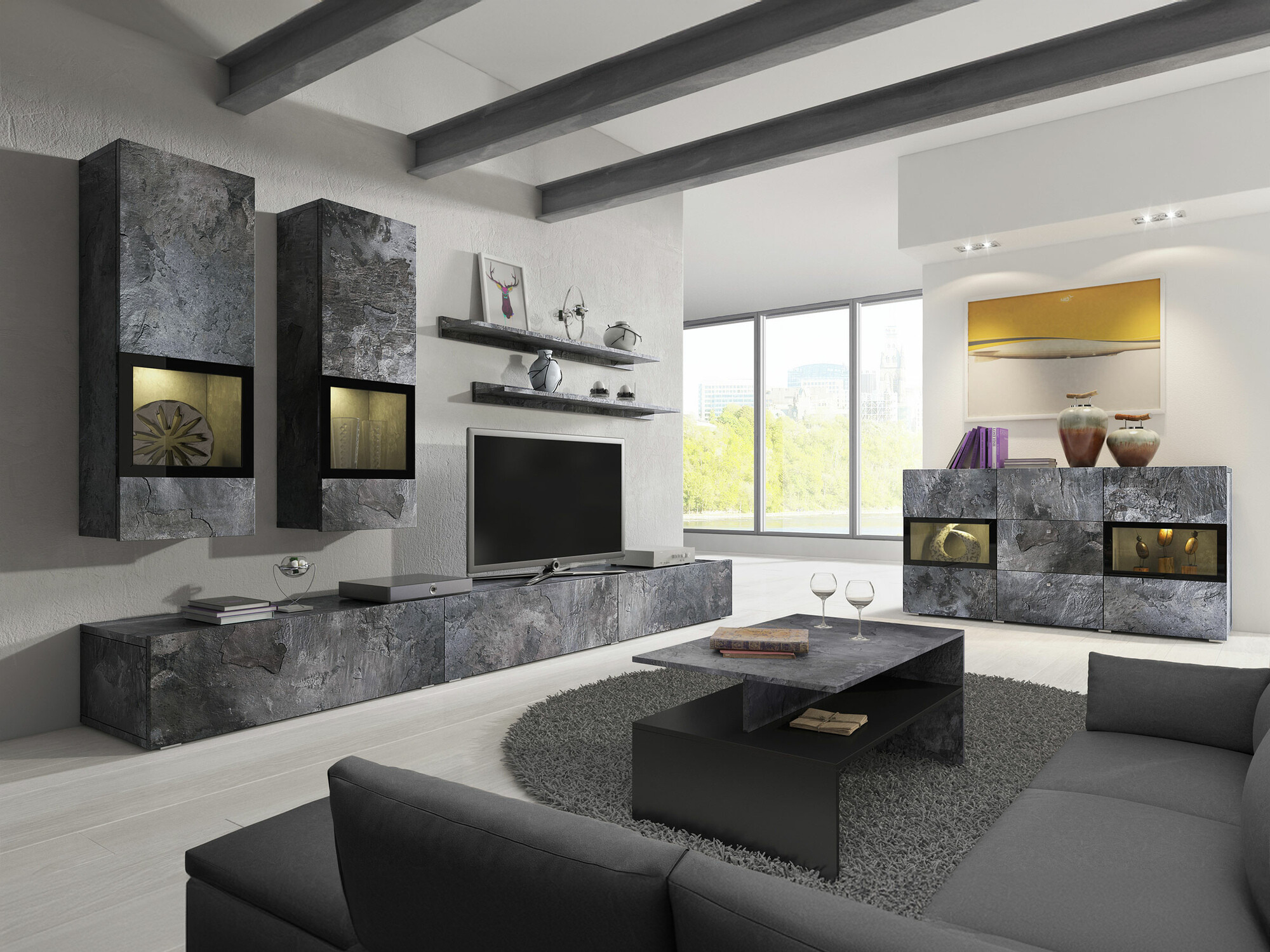 Elutoa komplekt Serodeu 104 (Tume betoon)