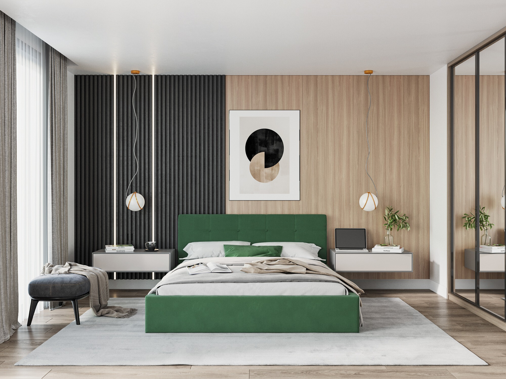 Voodi Fairfield 107 (Roheline)