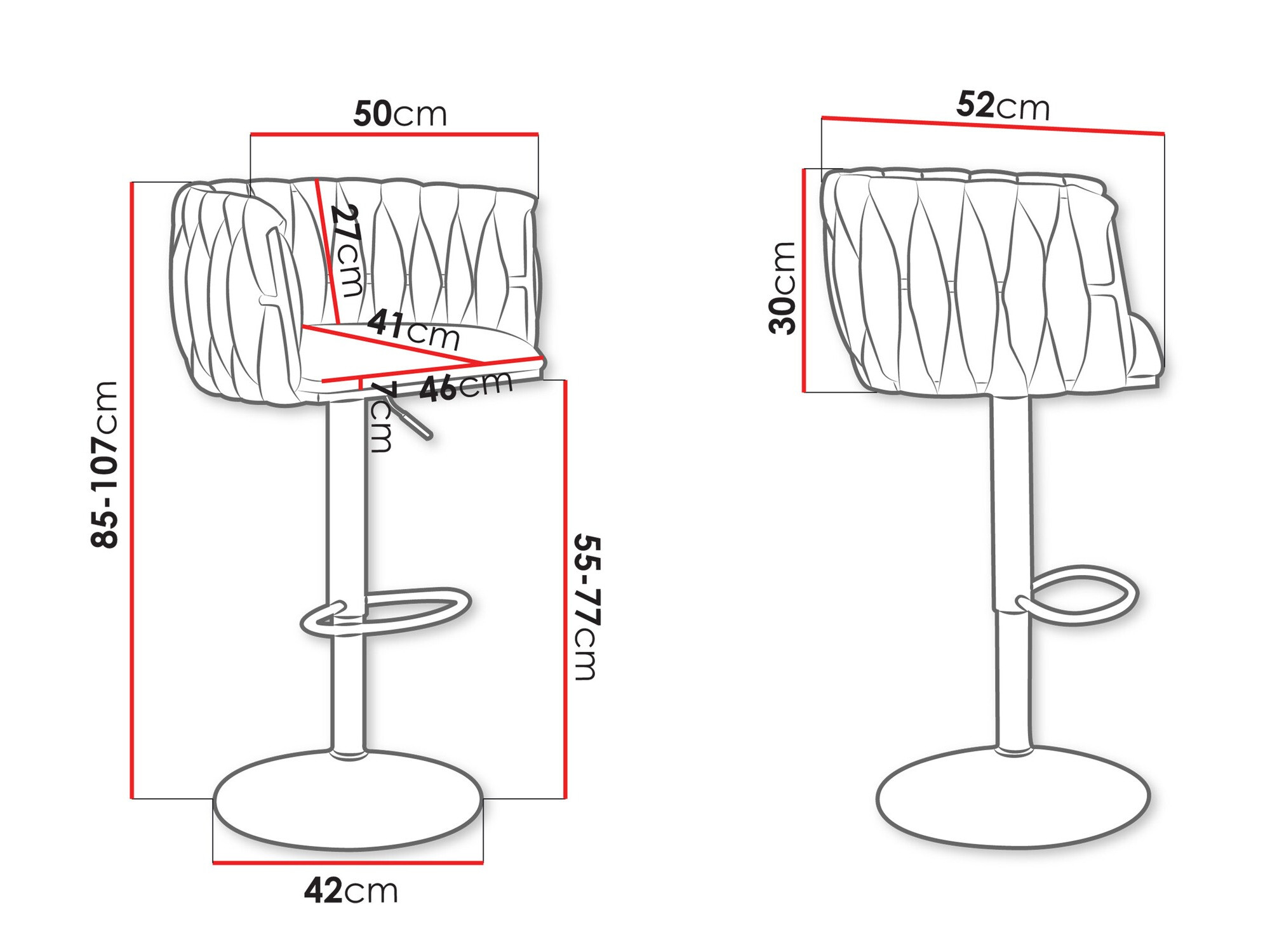 Baaritool Comfivo Hilaritas IV (Kuldne + Beež)