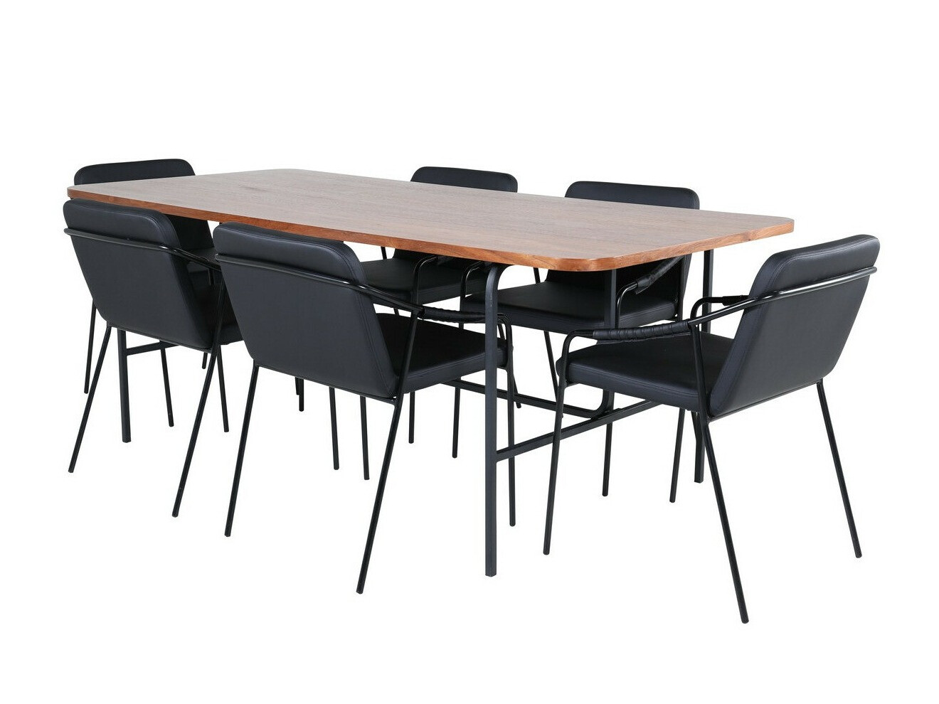 Söögitoakomplekt Dallas 2797 (Pähkel + Must)