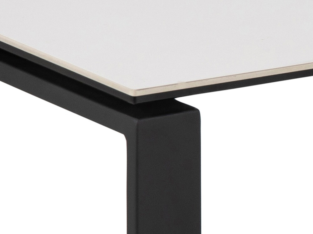 Diivanilaudade komplekt Norsica 421 (Valge marmor + Must)