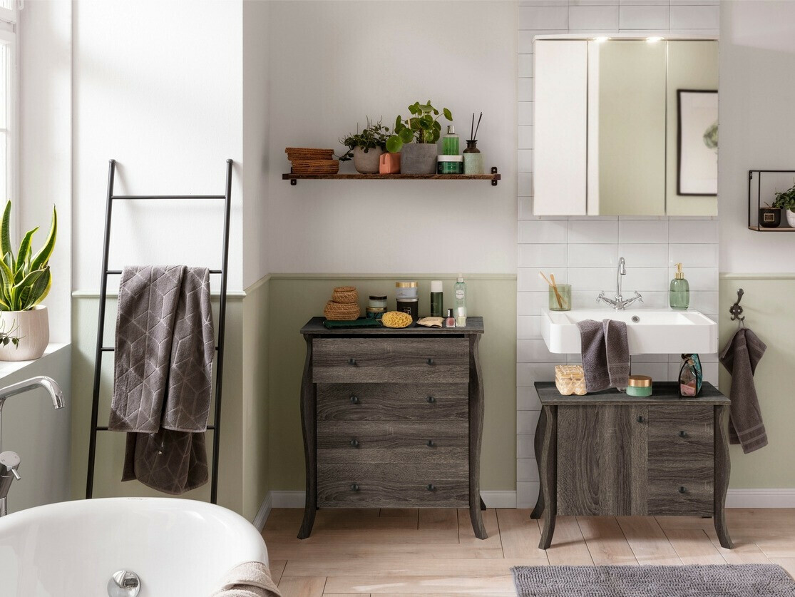 Vannitoa põrandakapp kraanikausile Ophtole 101 (Hall tamm)