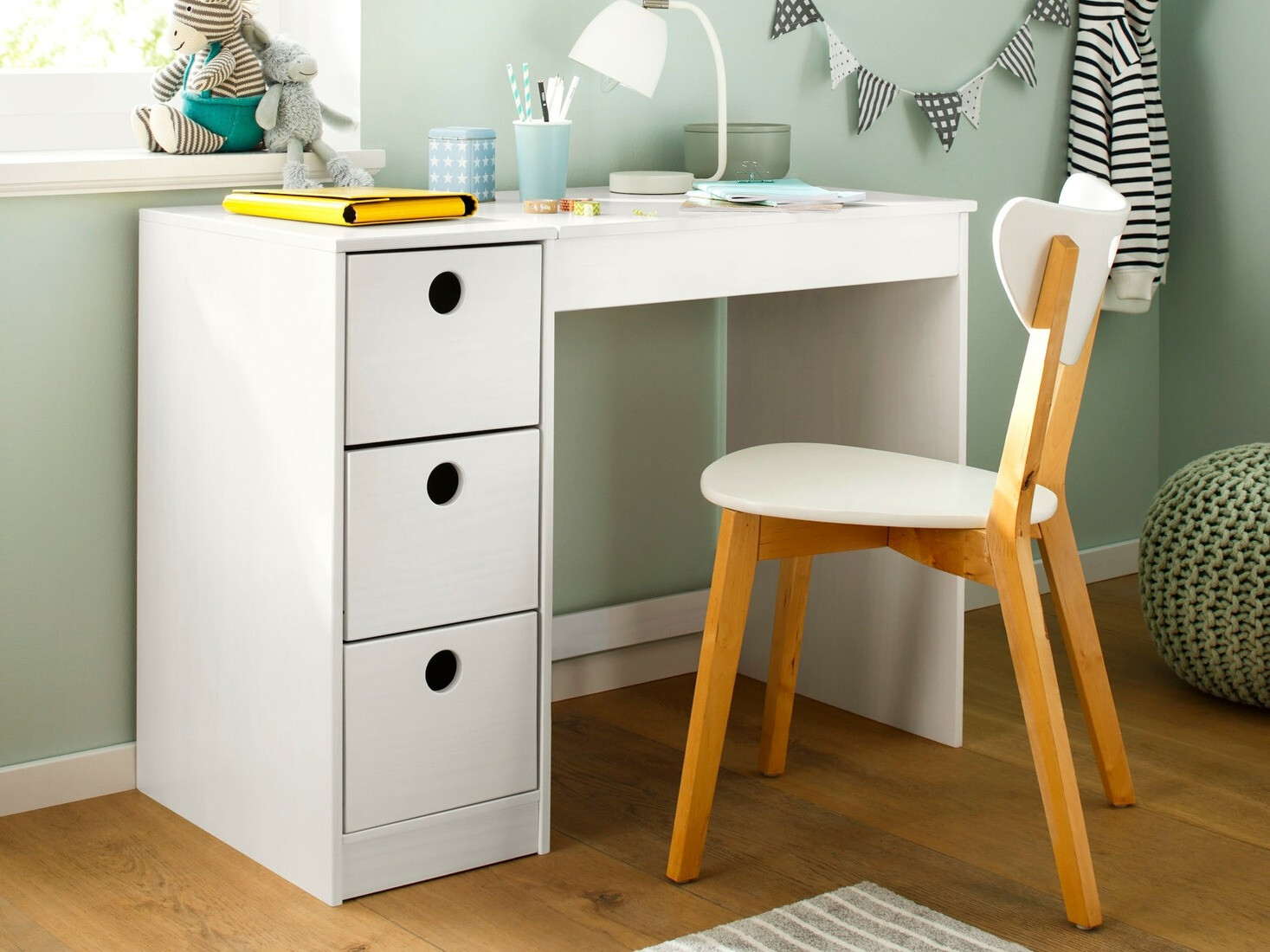 Kirjutuslaud Ruvfiva 114 (Valge)