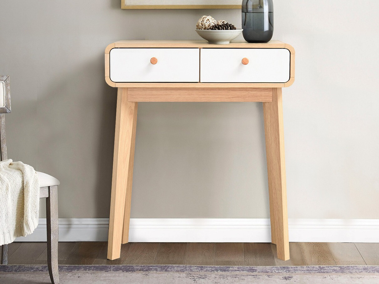 Konsoollaud Elbtena 106 (Tamm + Valge)