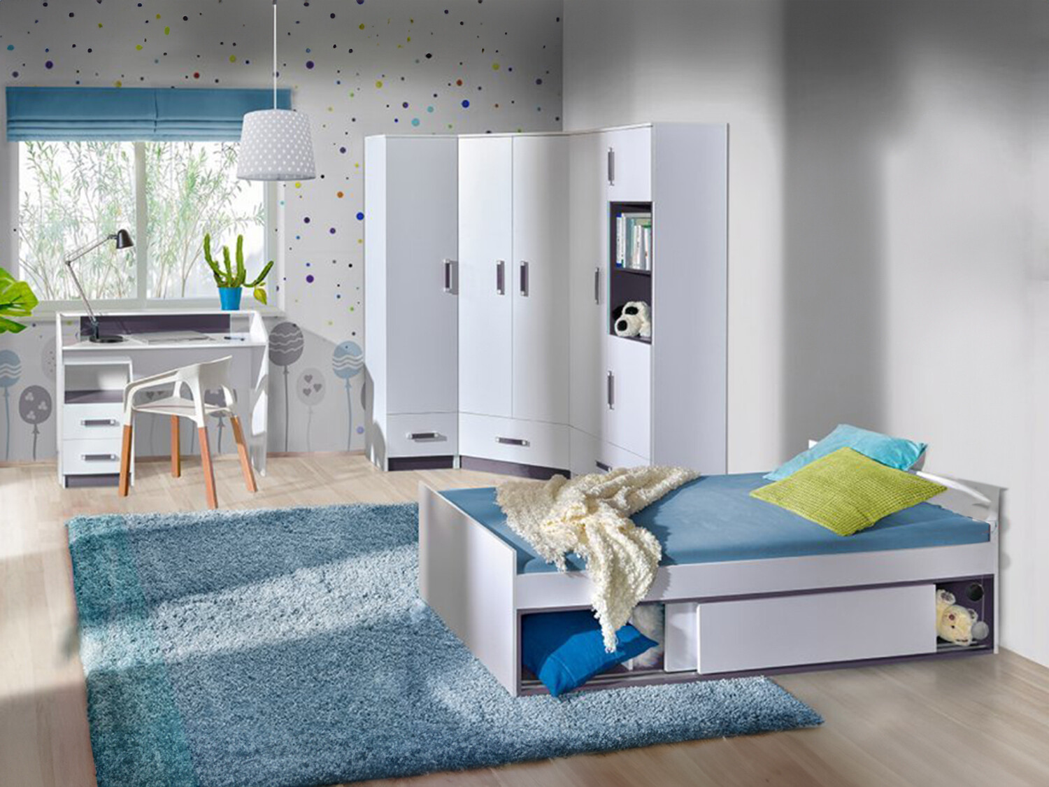 Lastetoa komplekt Lorlare 120 (Valge + Hall)