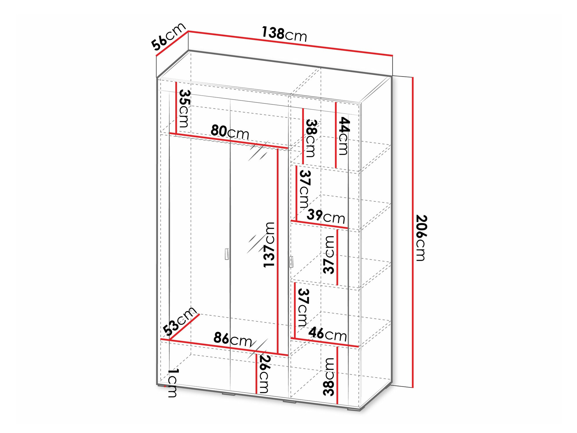 Riidekapp Mormavu 101 (Matt must)