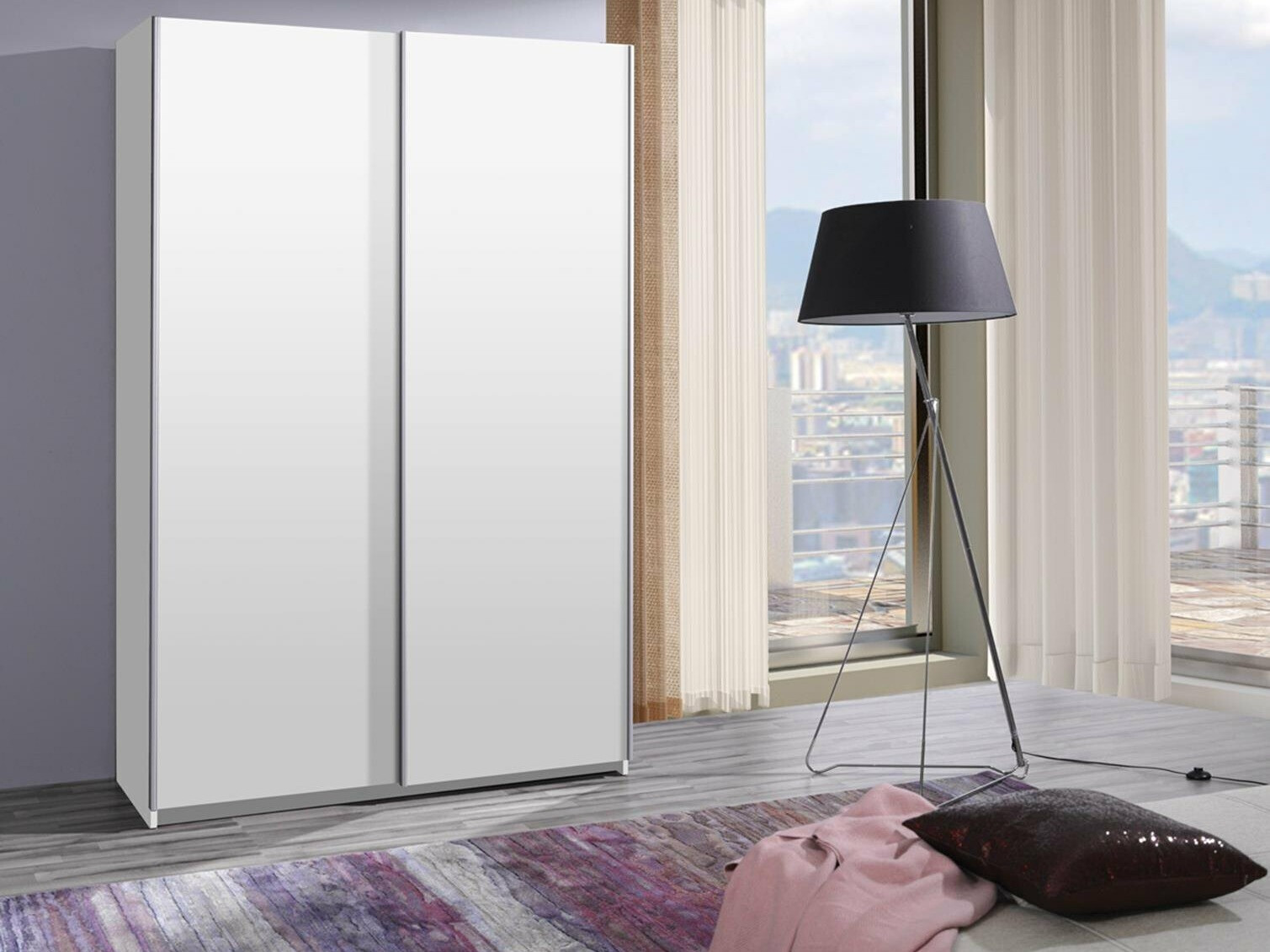 Riidekapp Murrieta 113 (Valge)