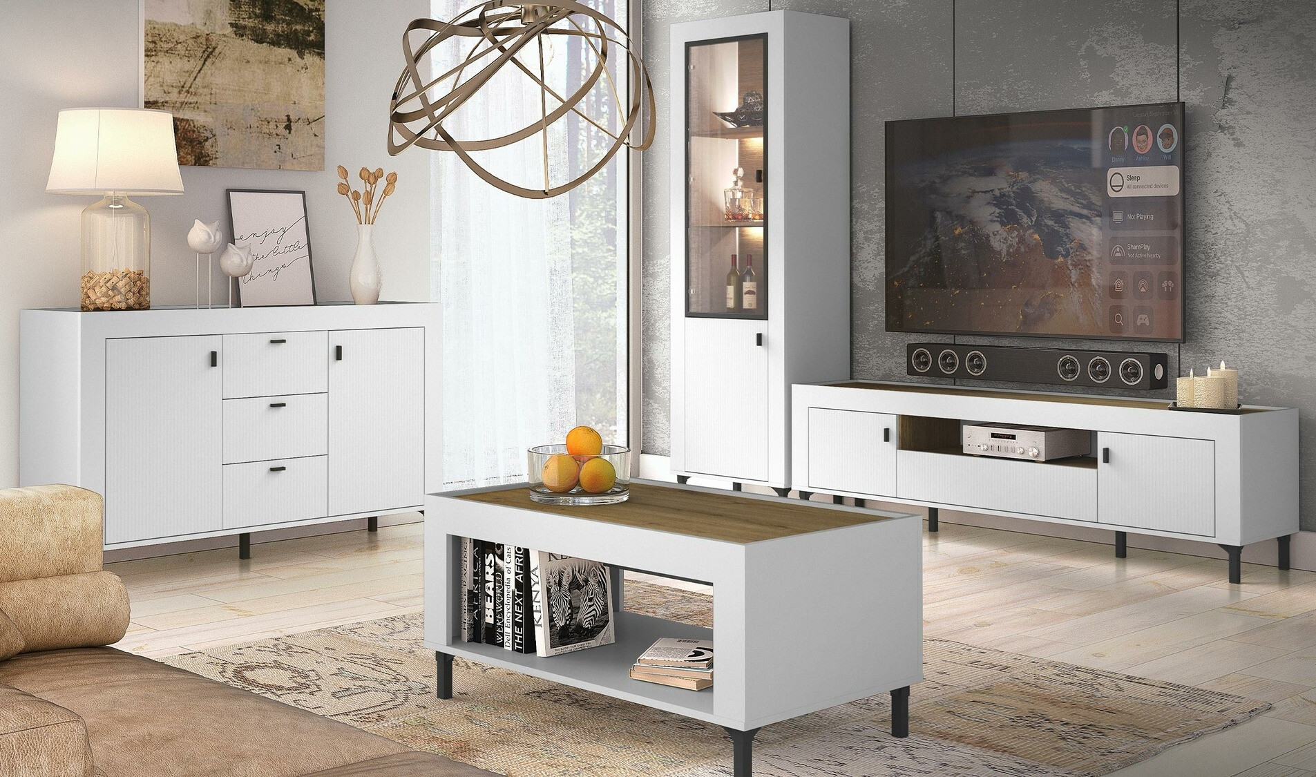 Riiul Mormavu 104 (Matt valge)