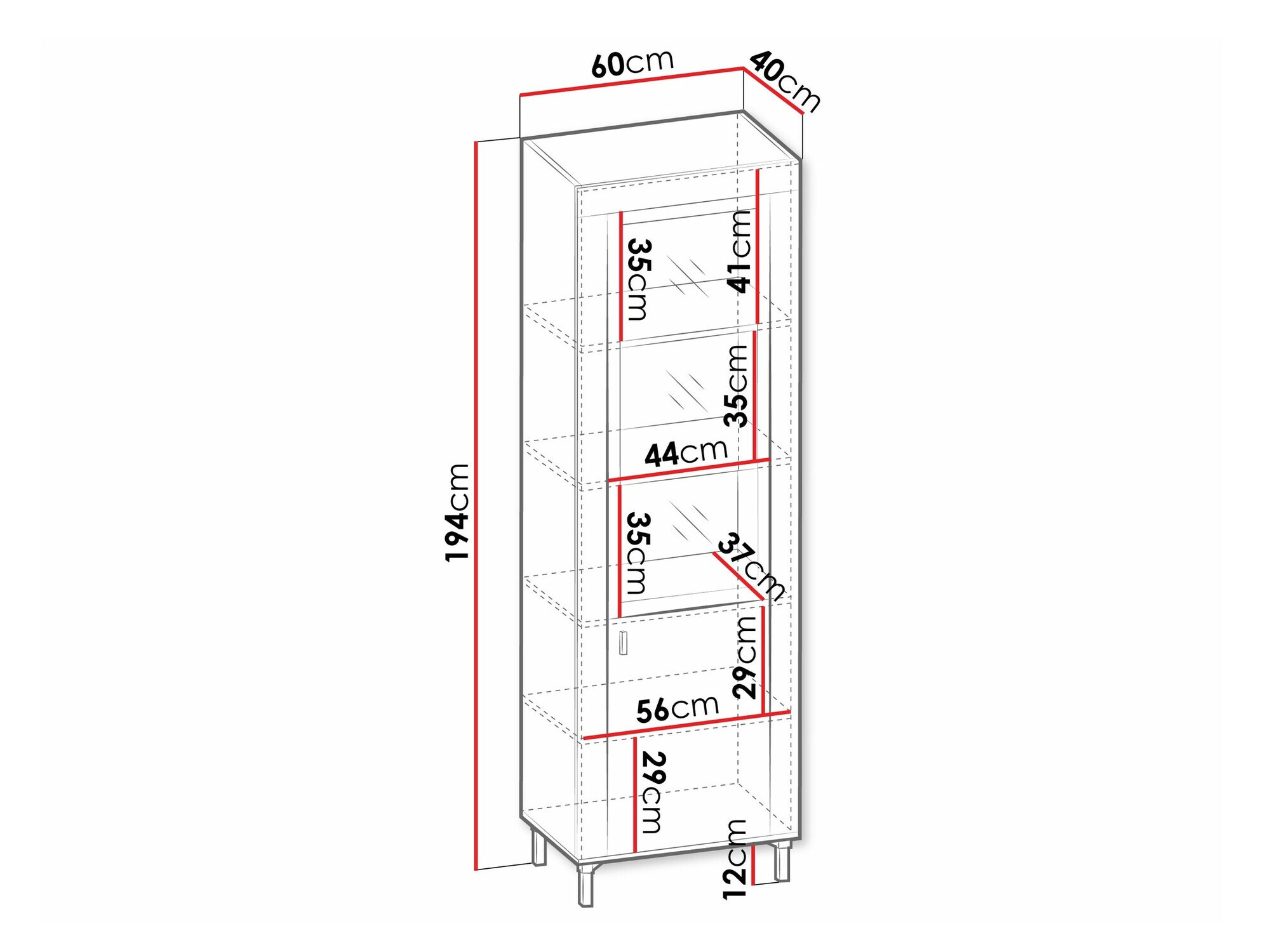 Riiul Mormavu 104 (Matt valge)