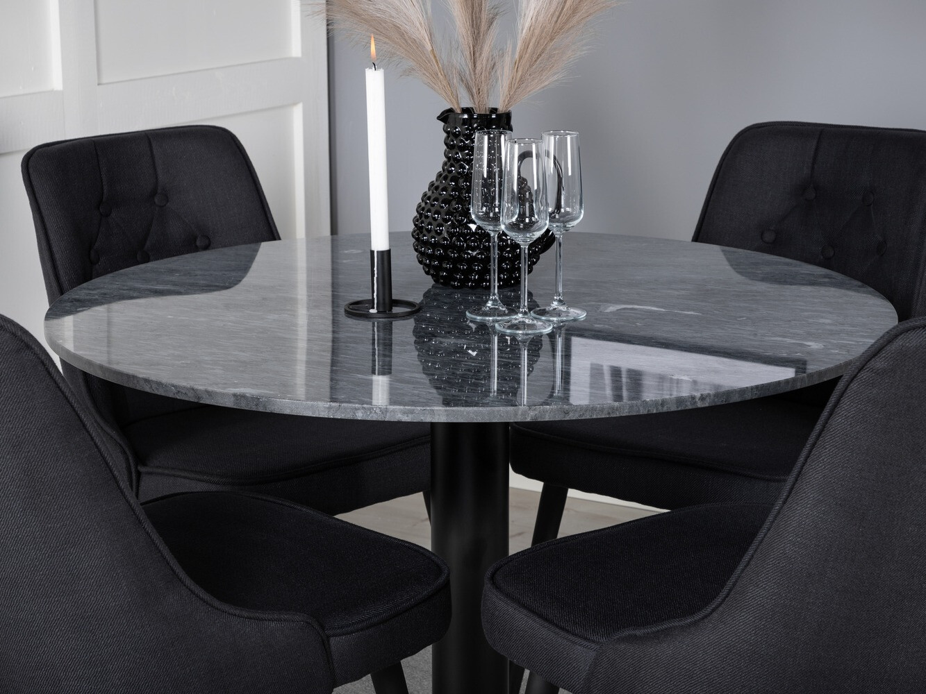 Söögitoakomplekt Dallas 2671 (Must)