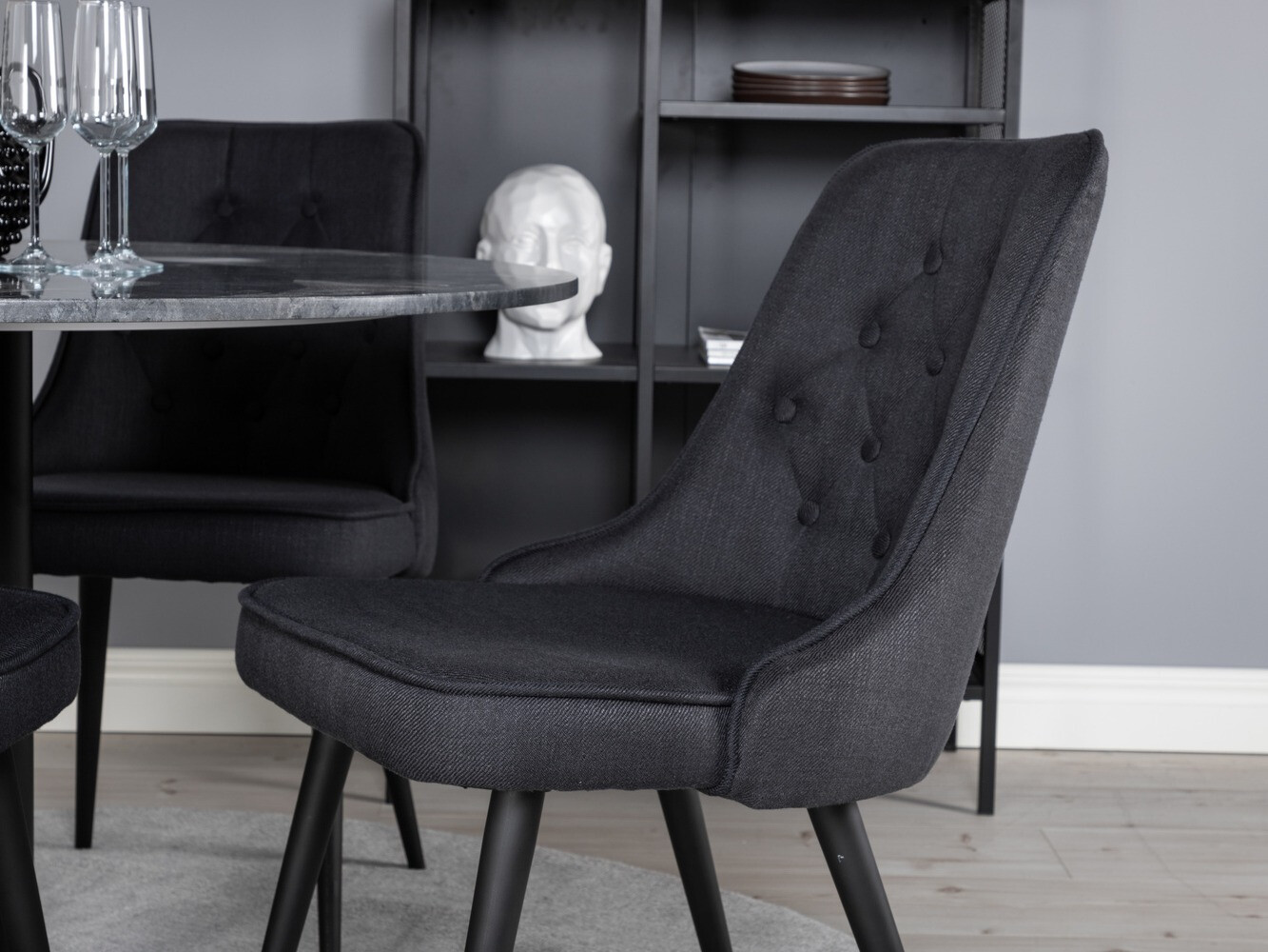 Söögitoakomplekt Dallas 2671 (Must)