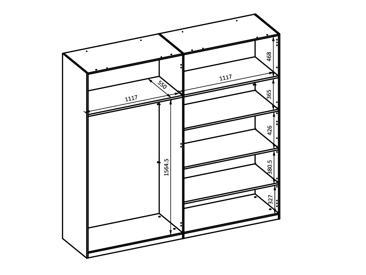Riidekapp Mirsevi 103