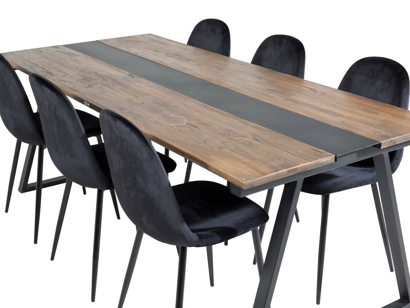 Söögitoakomplekt Dallas 1949 (Must)