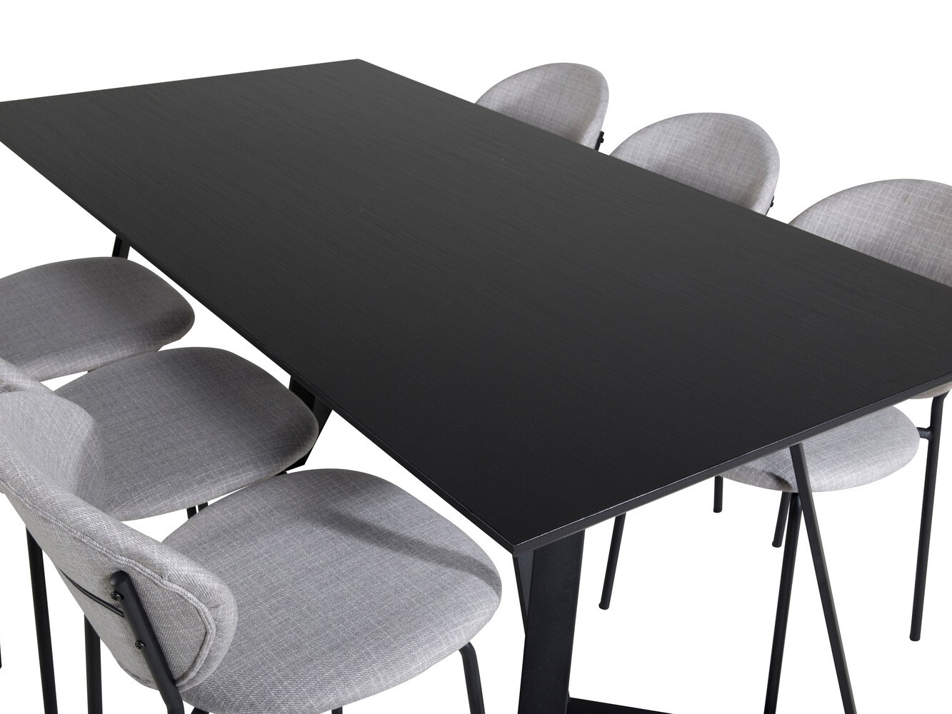 Söögitoakomplekt Dallas 1970 (Must + Hall)