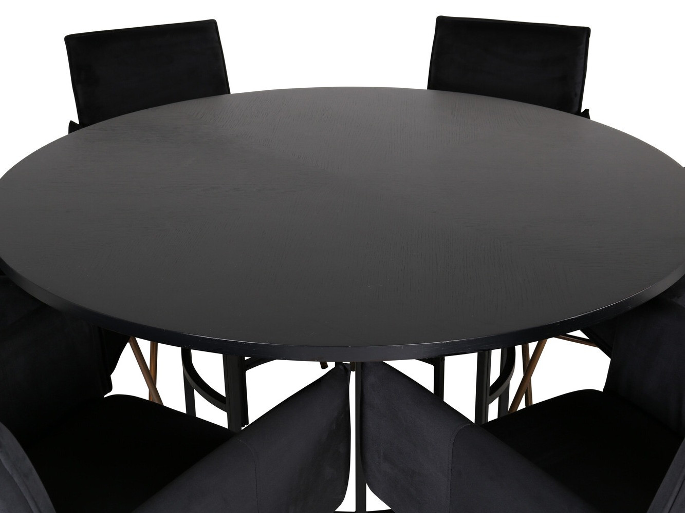 Söögitoakomplekt Dallas 2391 (Must + Messing)