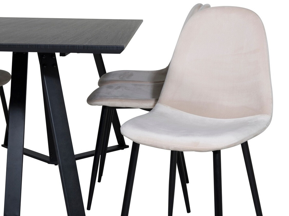 Söögitoakomplekt Dallas 2476 (Beež + Must)