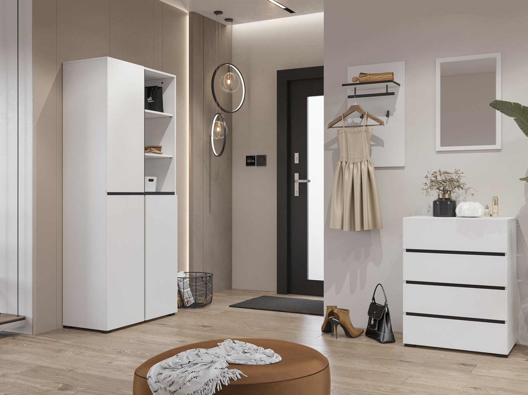 Peegel Alfere 115 (Valge)