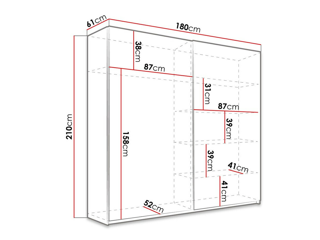 Riidekapp Melvele 107