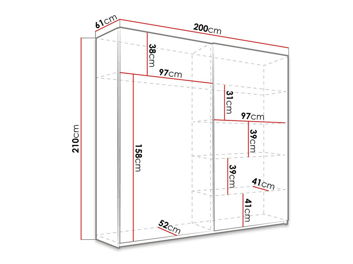 Riidekapp Melvele 107