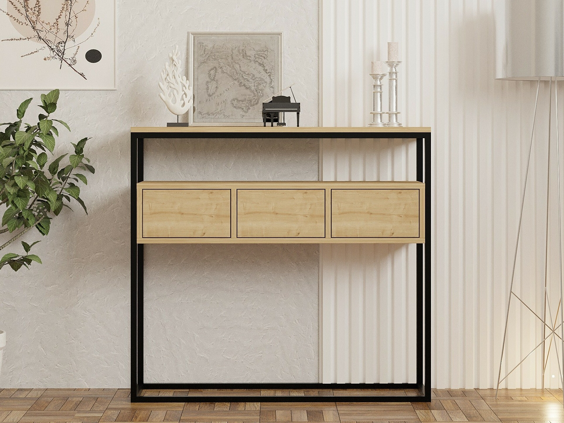 Konsoollaud Kailua 636 (Helepruun + Must)