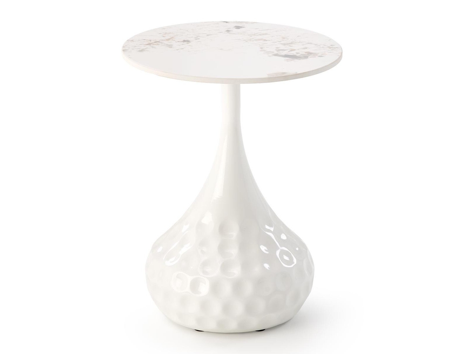 Külglaud Houston 1807 (Valge + Valge marmor)