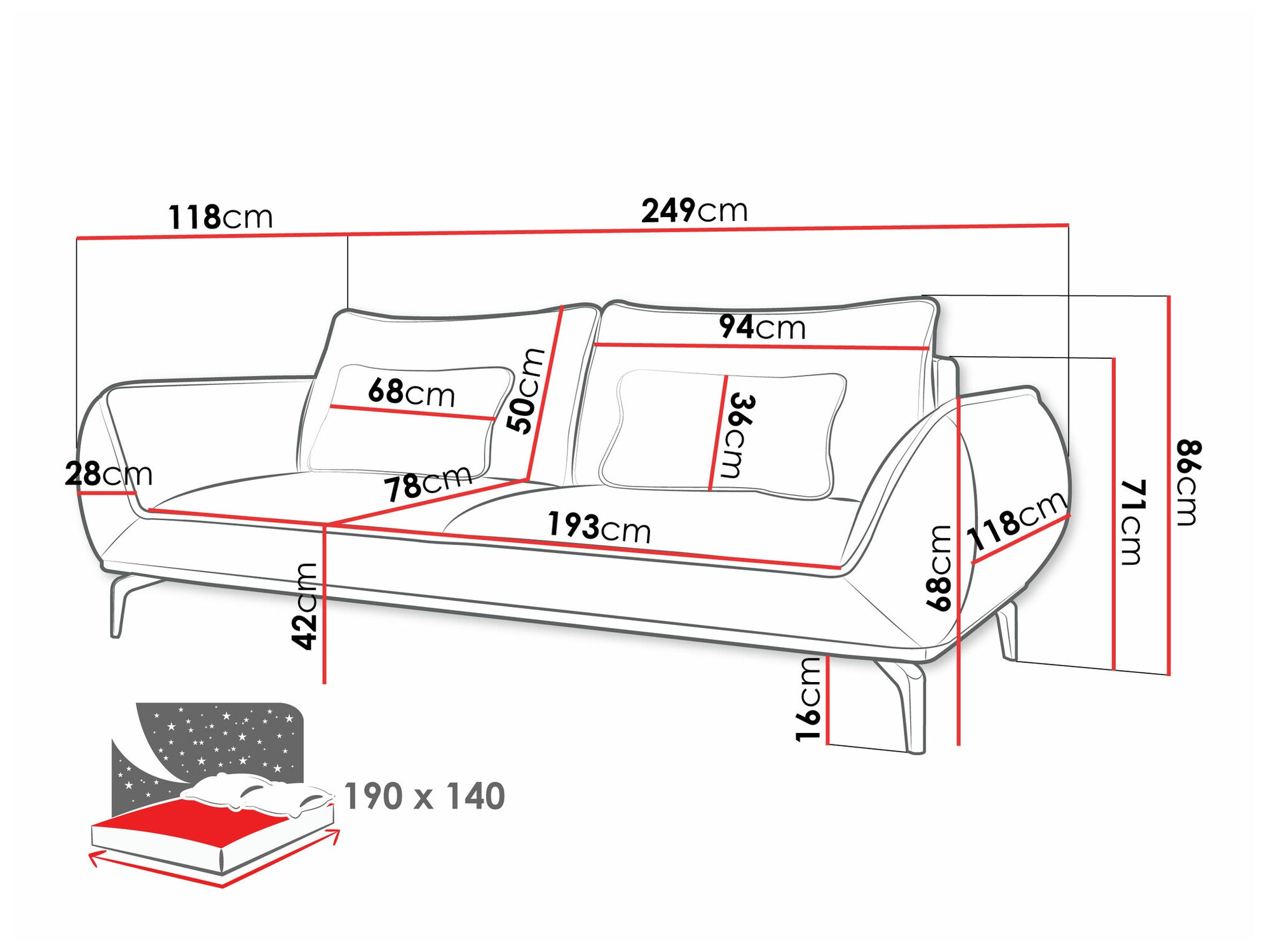 Diivanvoodi Lincoln 197 (Aragon 20)