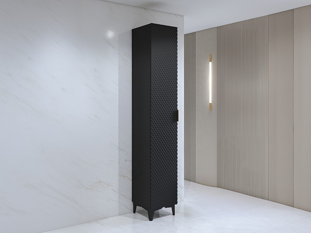 Vannitoa põrandakapp Liretu 100 (Must)