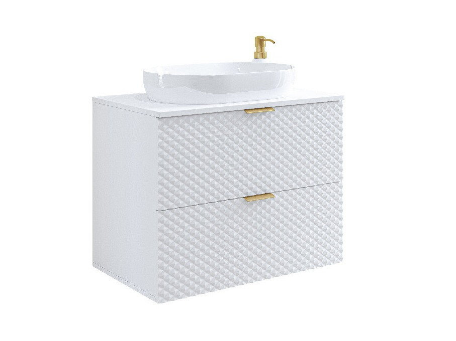 Vannitoa põrandakapp kraanikausile Liretu 107 (Valge)