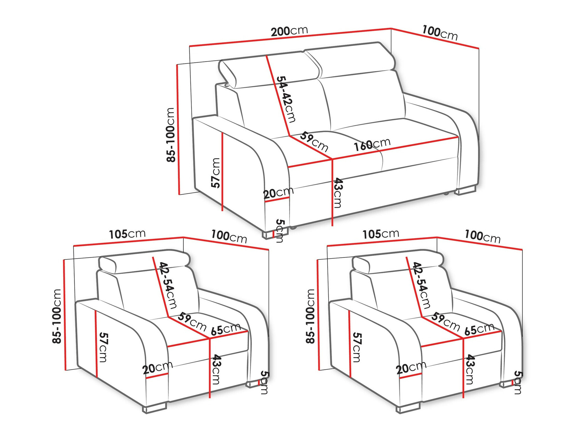 Pehme mööbli komplekt Etrcala 106 (Crown 11)