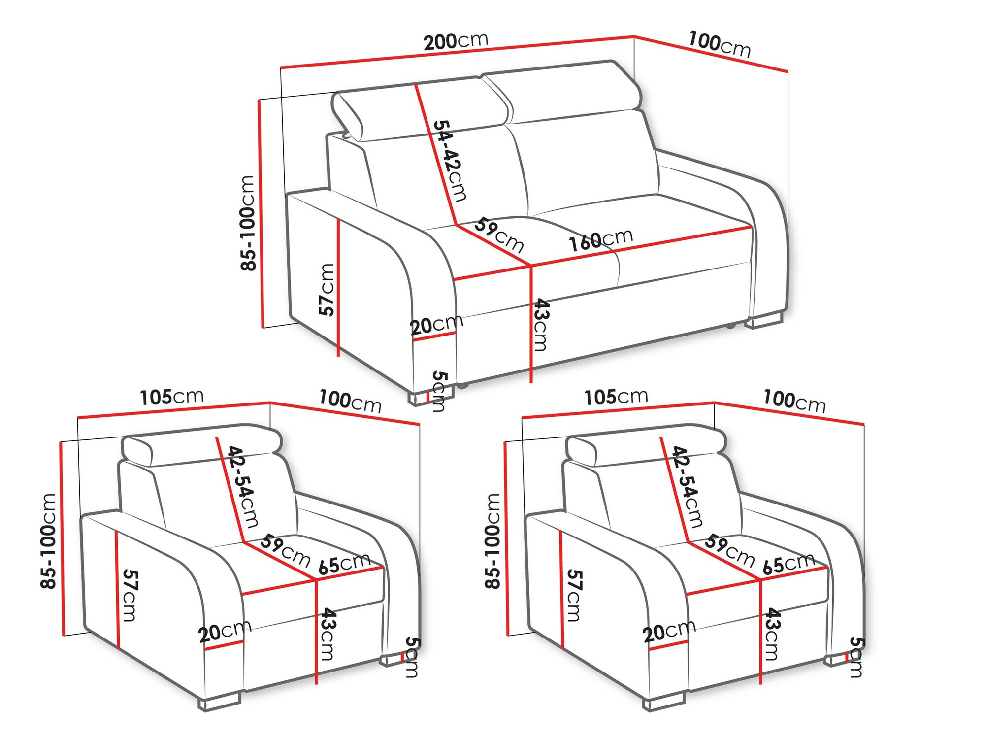 Pehme mööbli komplekt Etrcala 106 (Crown 17)