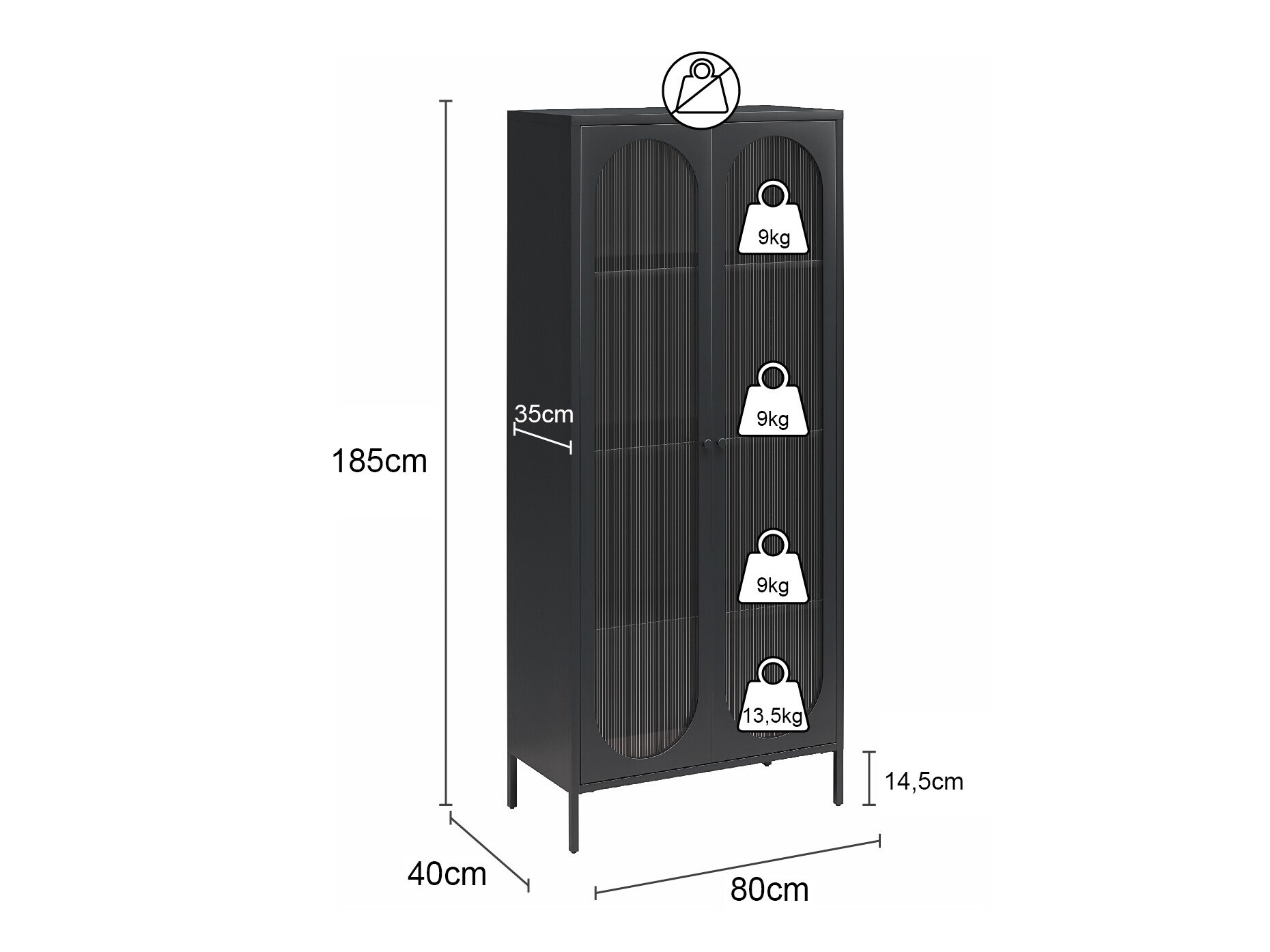 Riiul Tulsa 654 (Must)