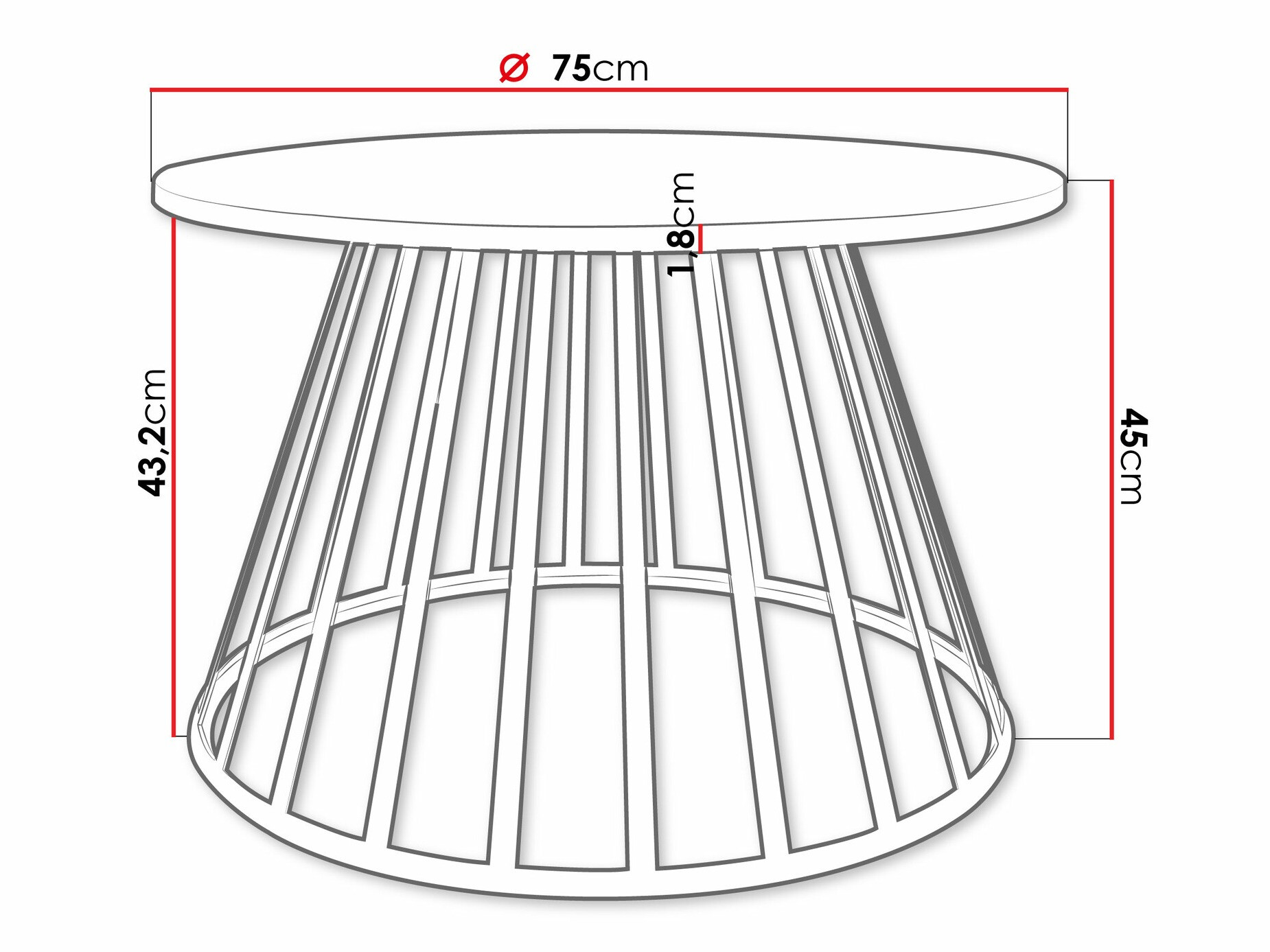 Diivanilaud Oswego 129 (Must)