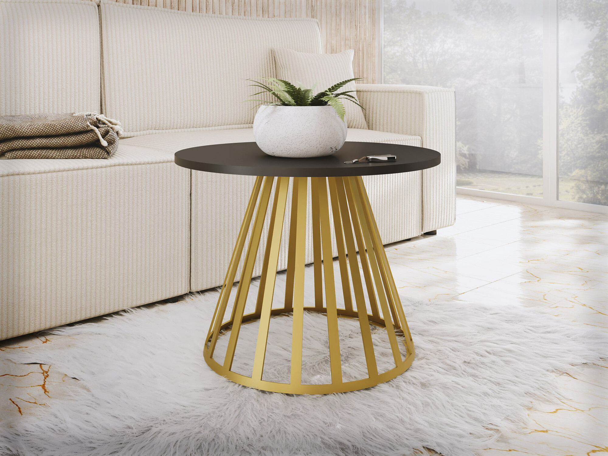 Diivanilaud Oswego 130 (Must)