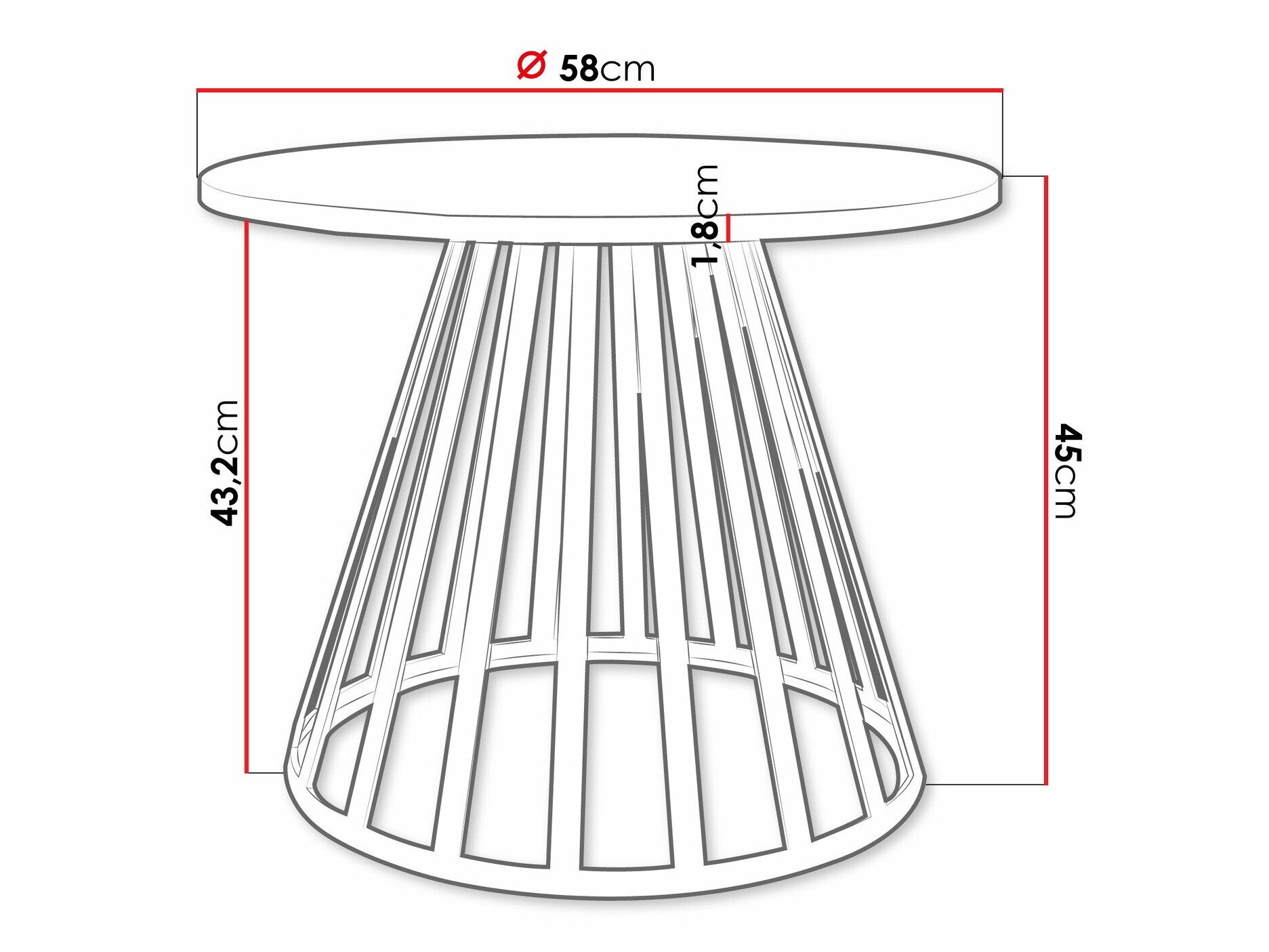Diivanilaud Oswego 130 (Must)