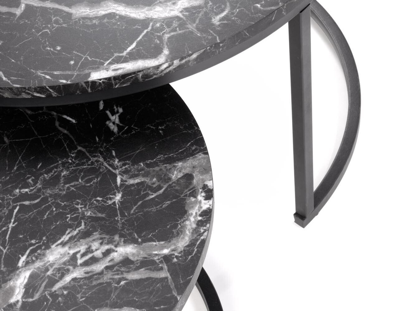 Diivanilaudade komplekt Houston 1832 (Must marmor)