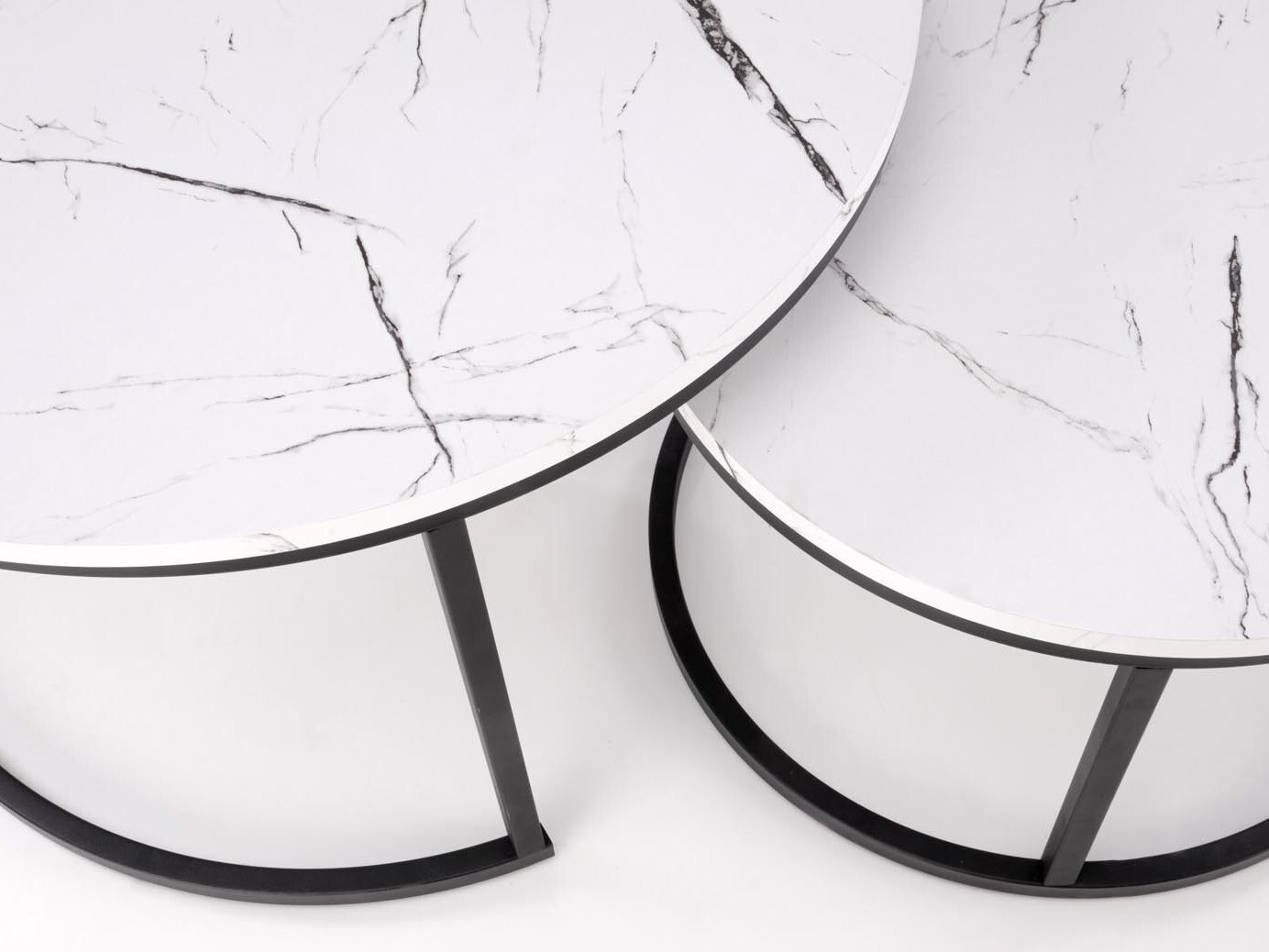 Diivanilaudade komplekt Houston 1832 (Valge marmor)