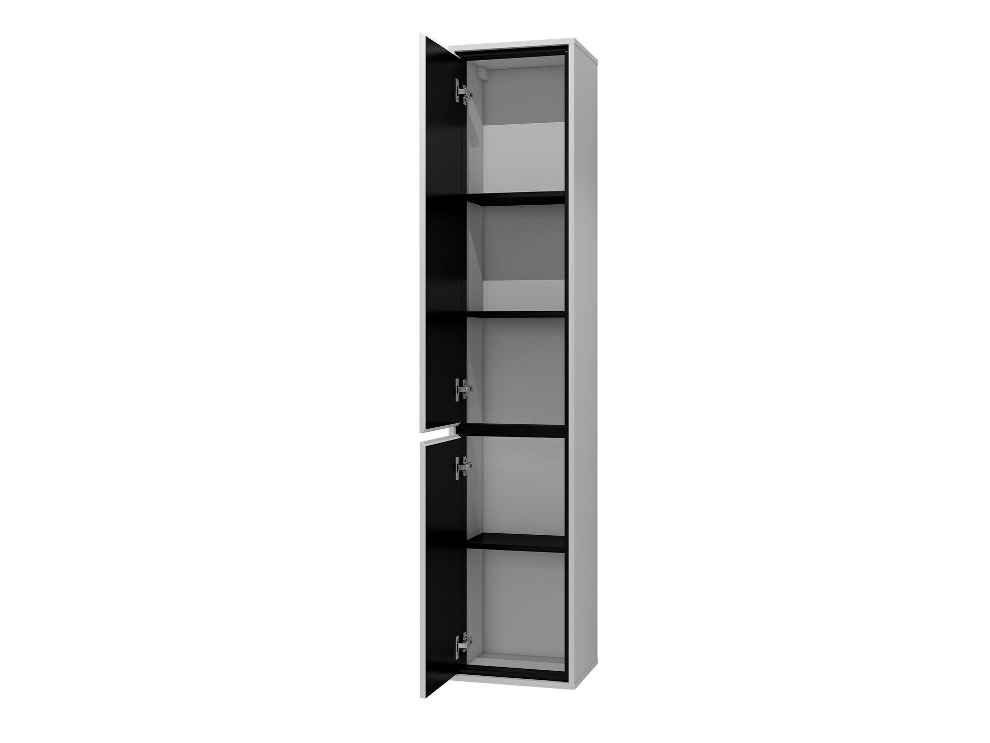 Vannitoa põrandakapp Tecavu 101 (Läikiv valge + Valge)