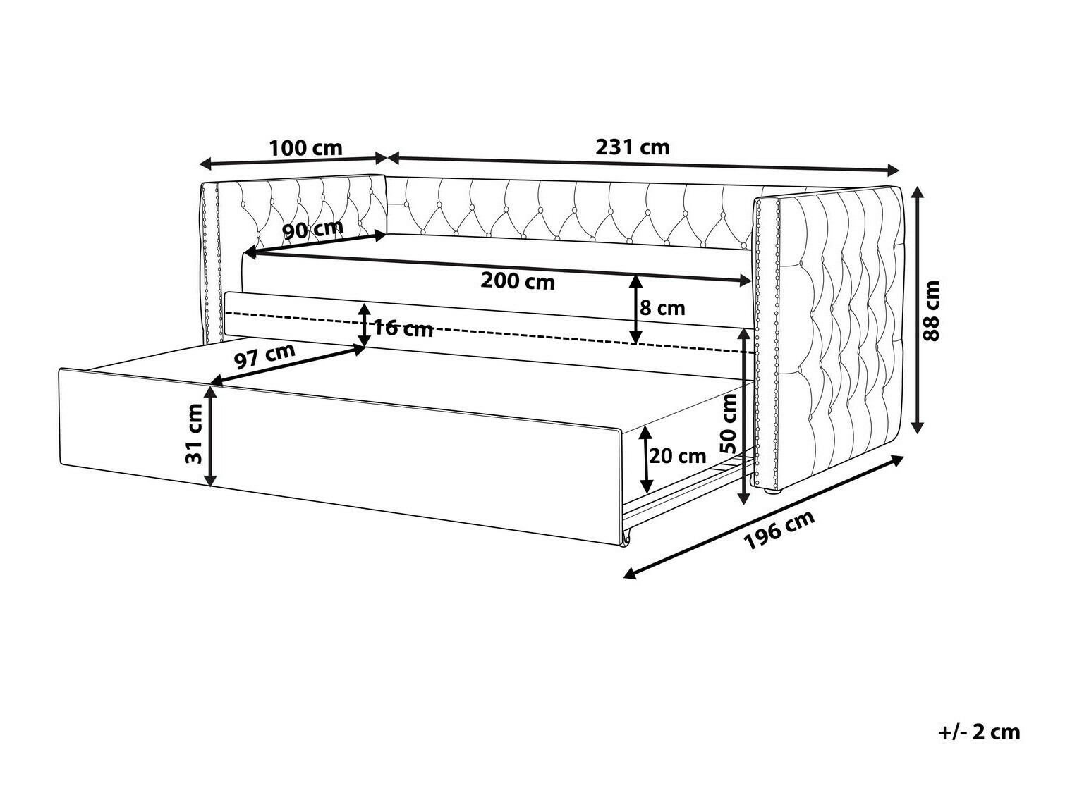 Voodi Berwyn 1004 (Hall)