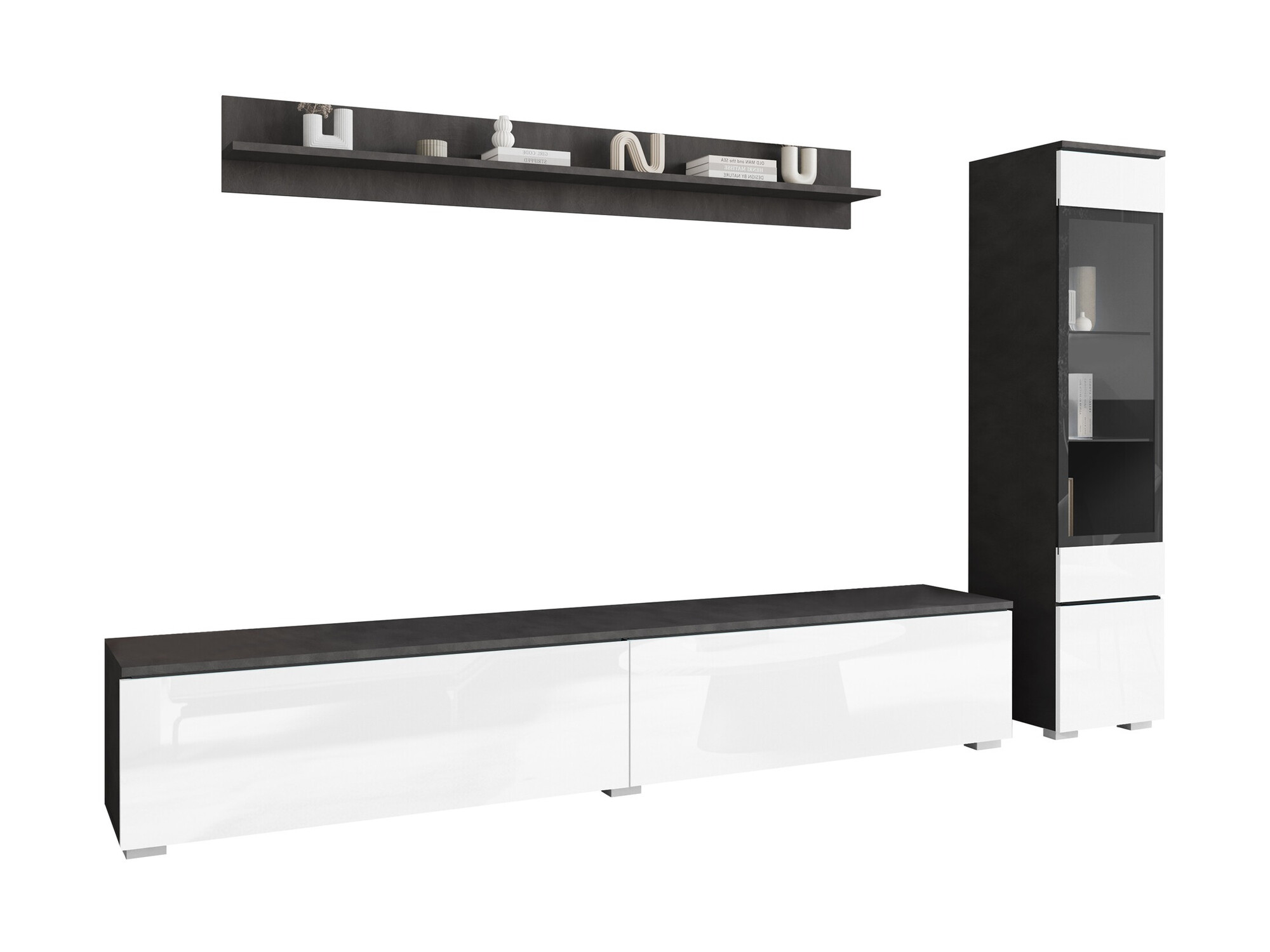 Elutoa komplekt Mirfivo 100 (Matera hall + Läikiv valge)