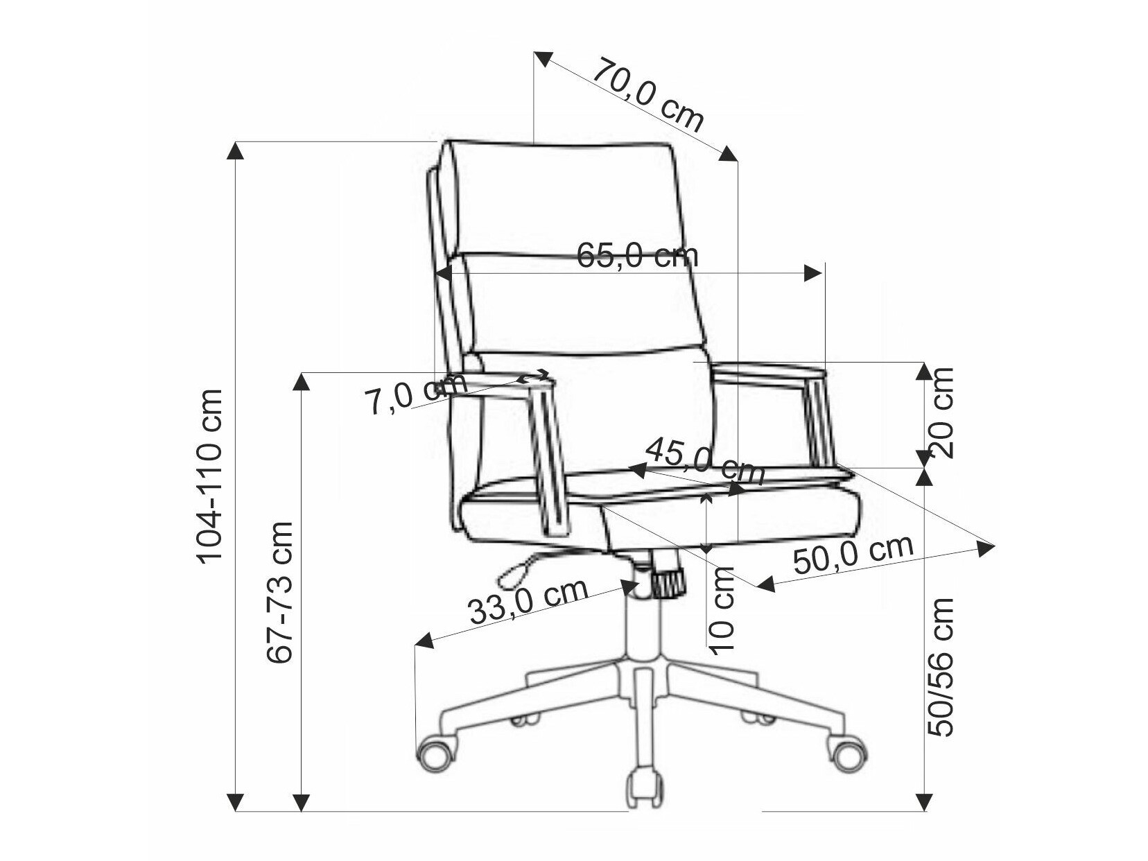 Kontoritool Houston 1834 (Hele oliivipuu)