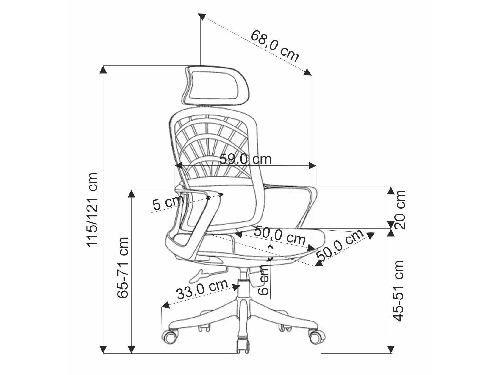 Kontoritool Houston 1836